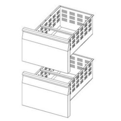 Kits Tiroirs Pour Tables Réfrigérées - Série 700  (Ozkt-2X1/2) 