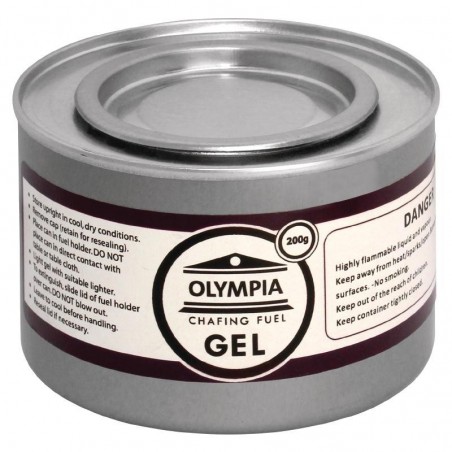 Olympia - Gel combustible pour chafing dish 200 grs