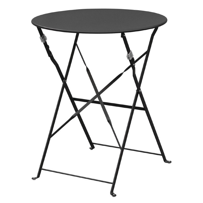 Bolero - Table de terrasse en acier noir