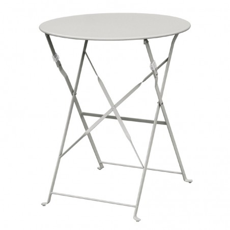 Bolero - Table de terrasse en acier gris