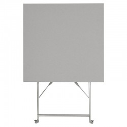 Bolero - Table de terrasse carré en acier grise