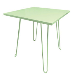 Table Carree Biscarosse Couleur:Vert