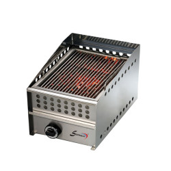 Wood steak grill gaz - L 400 mm - 14076A 