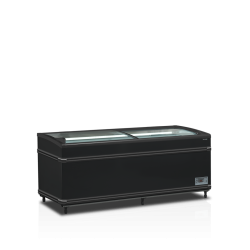 Réfrigérateur / congélateur de supermarché noir - SFI185B HC-CF VS - Tefcold 