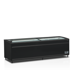 Réfrigérateur / congélateur de supermarché noir - SFI250B-CF VS - Tefcold 
