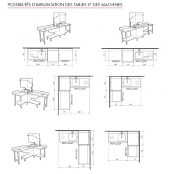 Table Lisse Pour Machines À Capot Panier 600 X 500 - Pap87D - Colged 