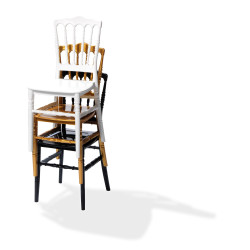 Napoleon chaise empilable Or, Polypropylène, 41x43x89,5cm (BxTxH), incassable, 50400GL 