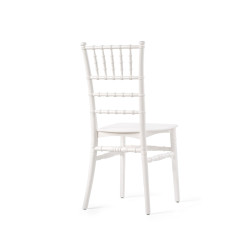 Tiffany chaise empilable Blanc, Polypropylène, 41x43x92cm (BxTxH), incassable, 50410 