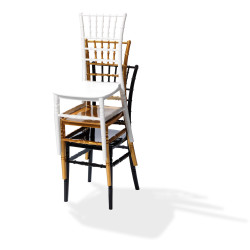 Tiffany chaise empilable Or, Polypropylène, 41x43x92cm (BxTxH), incassable, 50410GL 