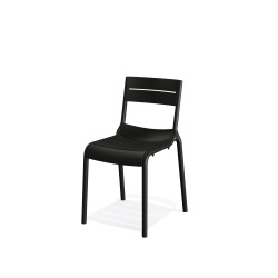 Calor Chaise de terrasse - Noir 