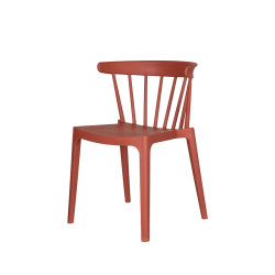 Windson chaise empilable Terracotta, Polypropylène, 54x53x75cm (LxBxH), 50905 