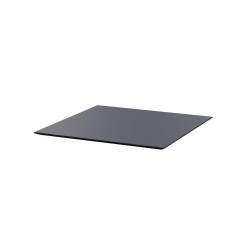 HPL Plateau de table Noir 70x70cm, 1077 