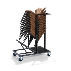 Uni Stack chariot de transport universel pour toutes les chaises et tabourets de bar empilables, 115x60x150cm (La x Lo x Ha ), T