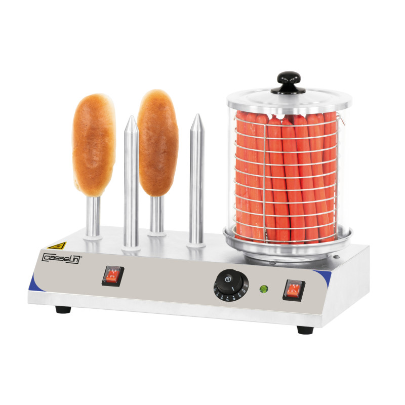 Appareil à hot-dog électrique 4 plots - Casselin 