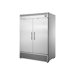 Réfrigérateur vertical pour la restauration 2/1 GN, 2 porte battante pleine 
