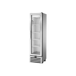 Réfrigérateur vertical  Super Slimline pour la restauration, 1 porte battante vitrée 