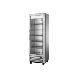 Réfrigérateur vertical Slimline pour la restauratiom, 1 porte battante vitrée 