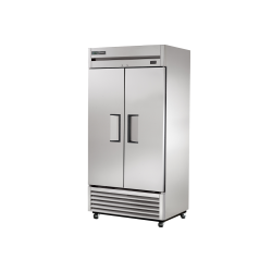 Réfrigérateur vertical pour la restauration, 2 portes battantes pleines 