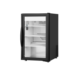 Réfrigérateur de comptoir de vente au détail, 1 porte battante vitrée 