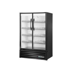 Réfrigérateur Visual Retail Merchandiser, 2 portes battantes vitrées, hauteur réduite 