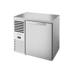 Réfrigérateur bar « Traversant », Ext. en acier inoxydable, 1 porte battante pleine à l'avant, 1 porte battante pleine à l'arriè