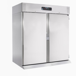 Armoire Refrigeree Inox304, 2 Portes Froid-2/+8°C - Loge Gaz R290, Pour Echelle Gn2/1 Ou 600X400 Mm 