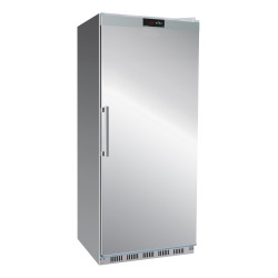 Armoire Refrigeree Ext. Inox, -18/-24°C, Gaz R600A - Avec 7 Clayettes, Int. Abs, Fermeture A Cle 