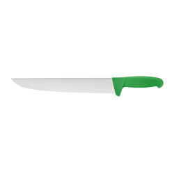 Couteau De Boucher Manche Surmoule Vert - Lame L-300 Mm 