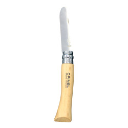 Couteau Opinel N°07 Lame A Bout Rond - 8 Cm, Manche Hetre 