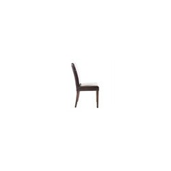 Bolero - Chaise en simili cuir marron foncé (lot de 2)