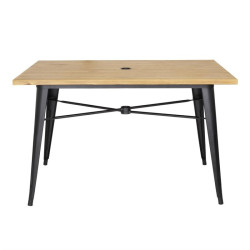 Table d'extérieur Bolero 120x76x75cm bois clair 