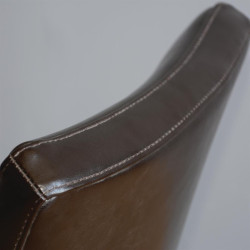 Chaises confortables en simili cuir Bolero marron foncé (Lot de 2) 