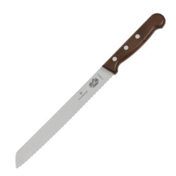 Couteau à pain à lame dentée Victorinox marron 215mm 