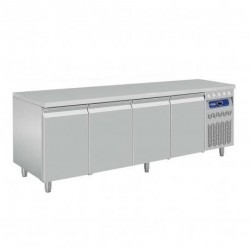 Diamond - Table frigorifique ventilée, 4 portes GN 1/1, 550 Lit.