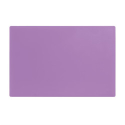 Planche à découper antibactérienne basse densité Hygiplas violette 450x300x10mm 