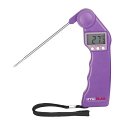 Thermomètre à code couleur Hygiplas Easytemp violet 
