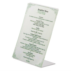 Protège-menus incliné en acrylique Olympia 