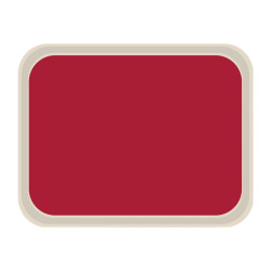 Plateau de service en polyester Roltex America 460 x 360mm rouge 