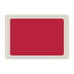 Plateau de service en polyester Roltex Euronorme 530x370mm rouge 