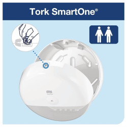 Distributeur de papier toilette Tork SmartOne 