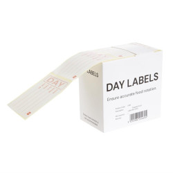 Etiquettes pour produits préparés Hygiplas (Lot de 500) 