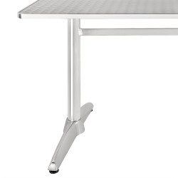 Table rectangulaire à deux pieds Bolero 600mm 