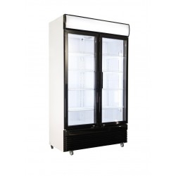 Réfrigérateur avec 2 portes en verres 750Ltr - Combisteel