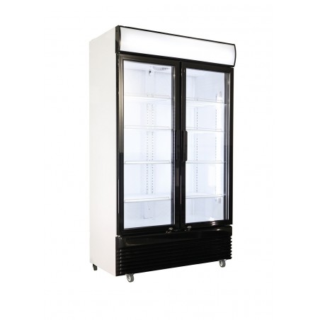 Réfrigérateur avec 2 portes en verres 780Ltr - Combisteel