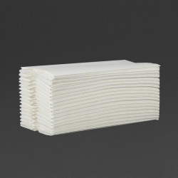 Essuie-mains 2 plis pliage en C 160 feuilles blanc Jantex (Lot de 2355) 