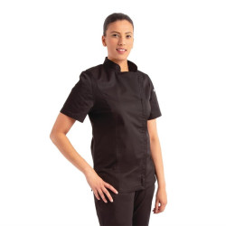 Veste de cuisine femme zippee legere Springfield Chef Works noire 