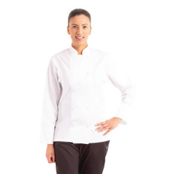 Veste de cuisine mixte blanche à manches longues Chef Works Calgary Cool Vent 